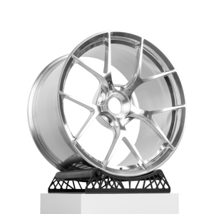 Jantes 18 19 20 21 pouces 6061-T6 personnalisées, polies argentées, forgées, avec système de blocage central pour <span class=keywords><strong>Porsche</strong></span> <span class=keywords><strong>911</strong></span> 991 992 GT2 996 Macan FF - Product Image 3