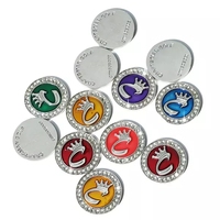 Marqueur de balle de golf en métal Logo personnalisé Clip de chapeau Logo personnalisé de haute qualité
