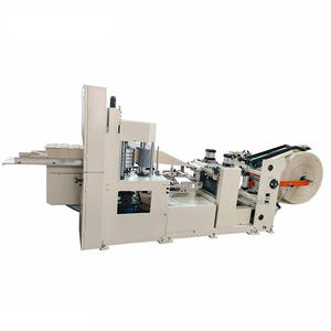 Mini máquina plegadora automática de servilletas Línea de producción de embalaje de servilletas de varios tamaños con componentes de núcleo de Motor de rodamiento PLC - Product Image 1