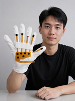 Gant à capteur de pression capacitif auto-développé, flexible, à détection tactile, pour la détection de gestes et le contrôle des prothèses