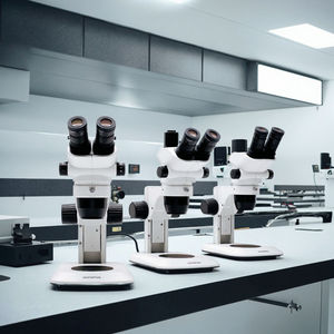 Versione in bianco e OL-SZ61-stereomicroscope-Black tubo Base-trinoculare - Product Image 6