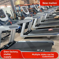 Caminadora Eléctrica de Alta Resistencia para Gimnasio/Hogar, Capacidad de 100 kg, Pantalla LED, Motor Silencioso, Amortiguación de Impactos y Ajuste Inteligente de Velocidad