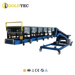 Goldtec Loading and Unloading <strong>Belt</strong> <strong>Conveyor</strong> Telescopic <strong>Incline</strong> <strong>Conveyor</strong> Load Unload <strong>Conveyor</strong> for Container Loading - Product Image 5