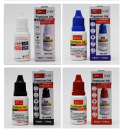 Encre de bureau multicolore à base d'huile pour tampon Flash de 15ml pour tampon auto-encreur