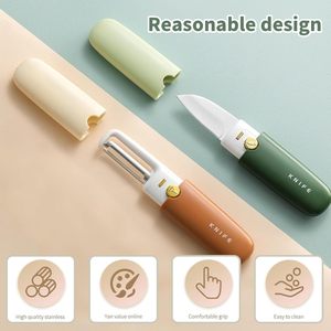 Portable 2 in 1 Outdoor <b>Camping</b> <b>Kitchen</b> Peeler Fruit Peeler With Fruit Knife Household <b>Kitchen</b> Paring Knife - Product Image 4