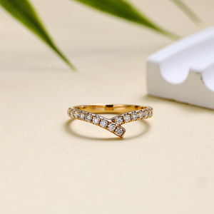 Anillo de Eternidad de Oro Sólido de 14K con Diamantes, Corte Brillante Redondo, Engaste Pavé, Joyería de Lujo, Anillo de Compromiso Minimalista para Mujer - Product Image 1