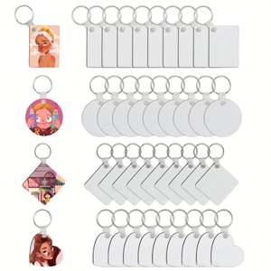 Porte-clés vierge pour sublimation double face - Porte-clés personnalisé en MDF pour cadeaux promotionnels - Product Image 2