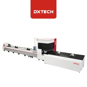Mesin pemotong tabung laser serat pipa logam cnc profesional/mesin pemotong laser tabung logam