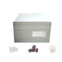 Feuilles de papier kraft recouvertes de PE réutilisables et biodégradables pour gobelets et bols en papier Emballage recyclable de qualité alimentaire au prix d'usine
