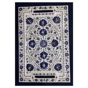 Cher Pierre Blanche Incrustation Plateau - Product Image 1