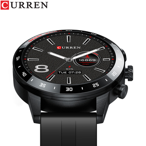 CURREN 6001 Relógio Inteligente Moda Mens Multi Esportes Smartwatch Pressão Arterial Fitness Relógios Inteligentes Para Android iOS - Product Image 3