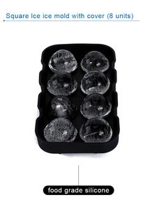 Molde de Silicona Redondo para Cubitos de Hielo con 8 Compartimentos, Diseño de Fácil Liberación, Venta Caliente - Product Image 5