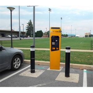 Horloge de stationnement solaire acceptant billets et pièces, avec structure en acier A3 et communication 3G/4G pour la gestion du stationnement en rue - Product Image 5