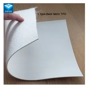 Membrane de toit blanche grise noire à bas prix d'usine Membrane imperméable en caoutchouc TPO 45mil 60mil