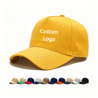 Gorra de Béisbol de 5 Paneles con Logotipo Personalizado, Diseño Liso, Ajustable, Publicitaria, 100% Algodón, Estilo Hip Hop, Unisex, para Regalos