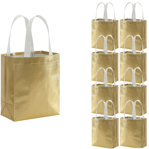 Bolsa de Compras Pequeña Reutilizable de Alta Calidad Vecon, Acabado Brillante Metálico, Diseño Liso y Moderno - Product Image 1