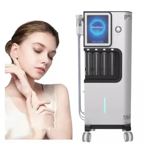 8 en 1 belleza facial Hydra equipo de oxígeno Hydra dermoabrasión máquina de cuidado de la piel CO2 burbuja máquina de limpieza Facial