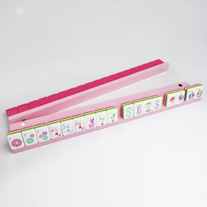 Empujador de Mahjong Americano de Madera Natural, Regla de Mahjong de 16.9 Pulgadas, Empujador de Mahjong de Madera Silencioso y Antideslizante, Mahjong Premium - Product Image 5