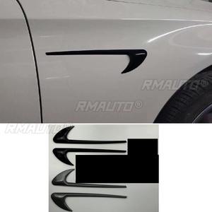 Pegatina para coche con efecto de fibra de carbono negro brillante, insignia 3D para Mercedes Benz Clase C, Clase E, E300L, C200L, E63, accesorios para coche, etiqueta lateral V8 - Product Image 1