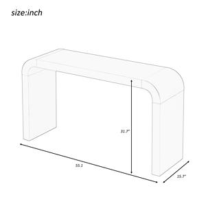 <span class=keywords><strong>Table</strong></span> <span class=keywords><strong>console</strong></span> moderne en bois en forme de U pour la salle à manger Hall d'entrée Salon Entrée Foyer - Product Image 2