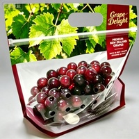 Sachet personnalisé transparent à fermeture éclair coulissante avec poignée, pochette en plastique imprimée autoportante pour l'emballage et la présentation de fruits frais en supermarché