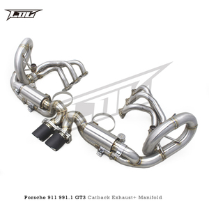 Vente directe d'usine, échappement Catback en acier inoxydable 304 avec collecteur pour Porsche 911 <span class=keywords><strong>991</strong></span>/<span class=keywords><strong>991</strong></span>.1 <span class=keywords><strong>GT3</strong></span> 4.0 2015-2018, tuyau d'échappement performant - Product Image 2