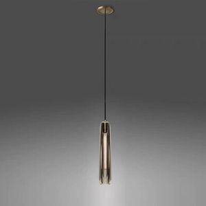 <span class=keywords><strong>Vintage</strong></span> Retro casa decoración tubo de humo de vidrio de la luz de la lámpara de latón antiguo lámpara colgante - Product Image 2
