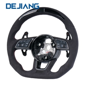 Volant de voiture pour <span class=keywords><strong>Audi</strong></span> 2014 2015 2016 B9 Q5 A3 S3 S8 R8 RS3 S6 A4 A5 A6 C7 avec LED, <span class=keywords><strong>prix</strong></span> d'usine de haute qualité, simili daim - Product Image 2