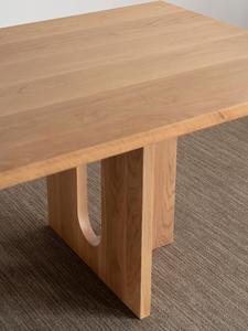 Ý Tối Giản Rắn Gỗ Bàn Ăn Hiện Đại Bắc Âu Hình Chữ Nhật Cao Cấp Bắc Mỹ Tro Cho Các Hộ Gia đình Truyền Thống - Product Image 4