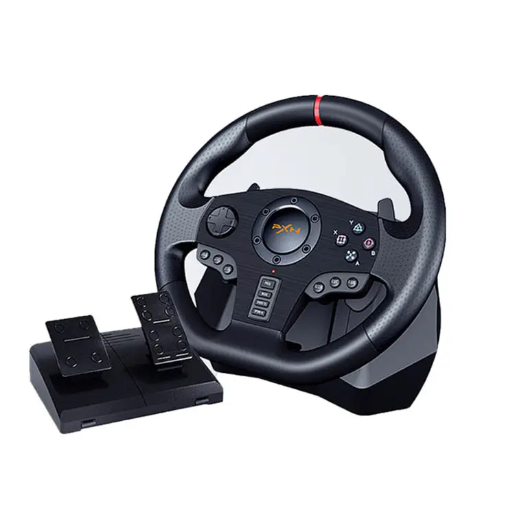 Original 100% New PXN V900 Driving Simulator Gaming Steering Wheel with Pedals for PC Xbox One Xbox Series S/X PS4 PS3