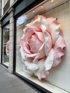 Flores Gigantes Artificiales Elegantes, de Aspecto Suave, Naturales y Realistas, Rosa de Larga Duración para Decoración de Bodas y Hoteles - Product Image 1