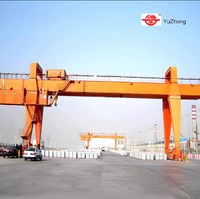 Grue à double poutre de haute qualité et robuste, hauteur de levage maximale de 52 m, 125/30 tonnes, 150/50 tonnes, boîte de vitesses à roulements à billes à commande de précision