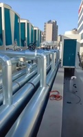 Refroidisseur d'air triphasé Haier Midea, système de refroidisseur modulaire à air refroidi numérique à scroll 440 V HVAC
