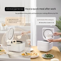 MFB090 Mijia C1 Pro Penanak Nasi Elektrik 4L, 860W, Anti Lengket Multi-Lapisan, 10 Program Memasak, Timer 24 Jam, Colokan Cina