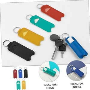 Cross-border single-pack lipstick <b>leather</b> case pendant carrying lipstick, lipstick <b>keychain</b>, small item <b>leather</b> protective case - Product Image 1