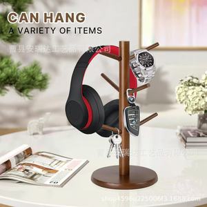 Wooden <b>Tree</b> Shaped Cup Holder 6.3 In Diameter 13.8 In Height Standing Type Coffee Tea <b>Mug</b> Rack Desktop Storage Organizer - Product Image 5