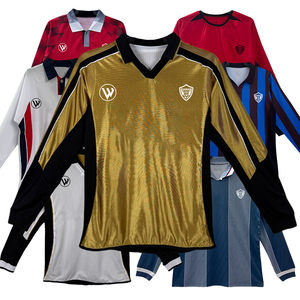 Maglia da Calcio Retrò Classica 1989-2017, Design Polo a Maniche Lunghe, Maglia <span class=keywords><strong>Vintage</strong></span> da Calcio all'Ingrosso - Product Image 5