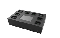Estación de Acoplamiento para Cámaras Corporales con Pantalla Táctil LCD TFT de 7 Pulgadas, Compatible con 8 Cámaras Corporales, Carga y Carga de Datos, Disco Duro Extraíble