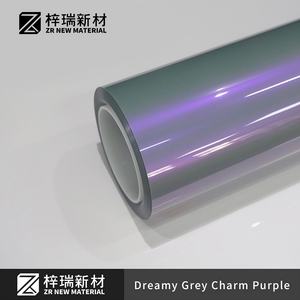 Película Protectora de Pintura (PPF) ZIRUI de Alta Calidad para Tesla, Color Gris Encantador y Morado, 7.5mil TPU, 99% de Protección UV, 90% de Rechazo de IR, Autoregenerable, Garantía de 6 Años - Product Image 2