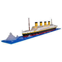 Modelli di navi Titanic di vendita caldi giocattolo di compleanno per bambini regalo assemblato blocchi di plastica