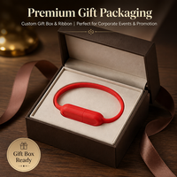 Flashdisk USB 2.0 Silikon Promosi Baru 32GB/128GB dengan Logo Custom, Gelang U Disk dengan Kotak untuk Hadiah Perusahaan