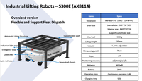 Robot seluler AGV kapasitas 300KG AMR pintar dengan penghindar rintangan SDK terbuka untuk penanganan Material logistik yang efisien