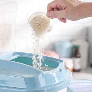 Contenant de riz sous vide en plastique PP, boîte de riz en plastique, pour la famille, usage direct, 30l, nouveau style européen - Product Image 5