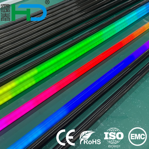 <span class=keywords><strong>Tube</strong></span> LED en silicone noir DMX/SPI 24V, RGB RGBW 360 degrés, néon flexible adressable, <span class=keywords><strong>tube</strong></span> LED en silicone noir pour la décoration de clubs - Product Image 1