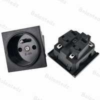 Connecteur industriel en gros d'usine, prise CA 16A Type-E Type-F, prise murale française Schuko UE pour bloc PDU IA