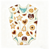 Pyjamas épais unisexes de haute qualité pour bébé, réversibles, en bambou, vêtements pour bébé prématuré, combinaison pour nouveau-né