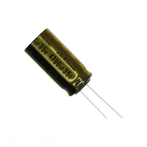 Condensador Original de Orificio Pasante UFW1V472MHD 4700 uF CAP ALUM 4700UF 20% 35V RADIAL - Product Image 1