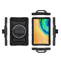 Housse d'armure de tablette en silicone robuste avec bandoulière et dragonne pour HUAWEI MatePad SE 10.4 "2023 étui antichoc