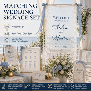 Panneau de <span class=keywords><strong>bienvenue</strong></span> personnalisé en dentelle transparente pour <span class=keywords><strong>mariage</strong></span>, bannière en tulle sur mesure pour l'entrée de la cérémonie, décoration événementielle - Product Image 6