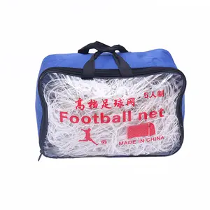 5 Spieler Fußball Tor Netz Guangzhou Fabrik Direkt verkauf benutzer definierte Ihr eigenes Logo Fußball netz Match zum Verkauf Fußball netz